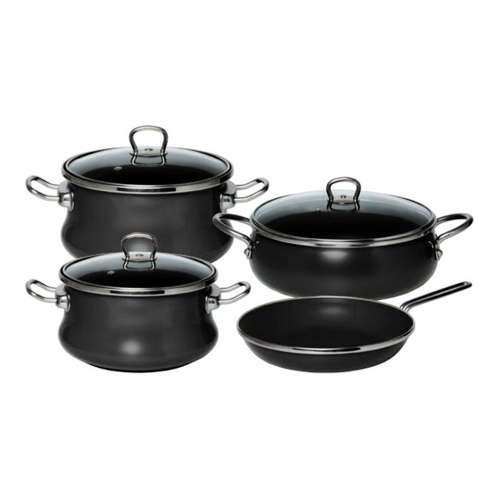 7 Parça Otantik Büyük Set — Siyah