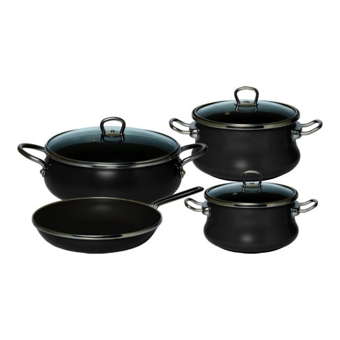7 Parça Otantik Set — Siyah