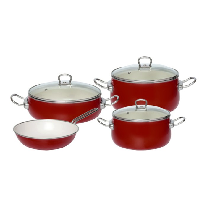 7 Parça Set — Kırmızı