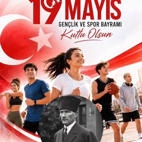 19 Mayıs Gençlik ve Spor Bayramı kutlama görseli