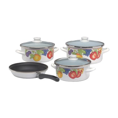 7 Parça Set EM7PCS — Çelik emaye (EOS 800°)