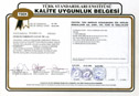 Türk Standartları Enstitüsü — Kalite Uygunluk Belgesi