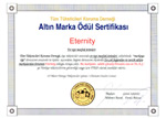 Tüm Tüketicileri Koruma Derneği — Altın Marka Ödül Sertifikası