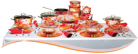 Flowers Orange — De Luxe Set